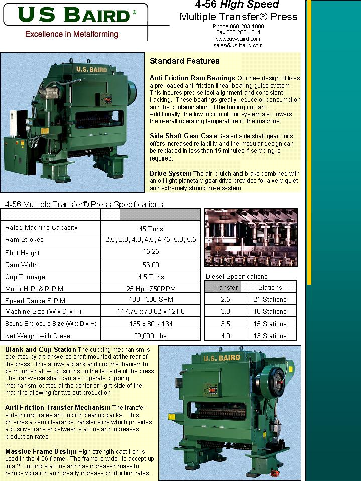 Model 4-56 Specs